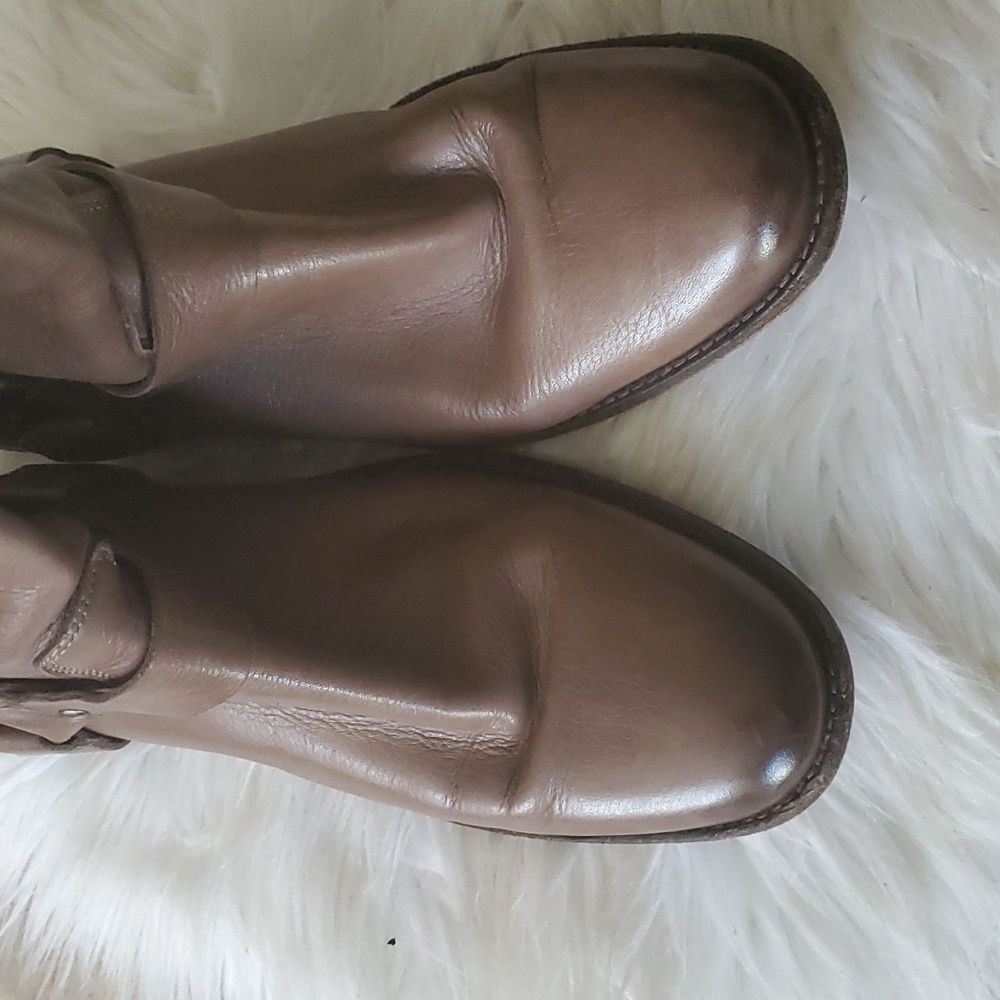 Frye Phillip harness brown Leather  long riding boots size 9B - Picture 9 of 16